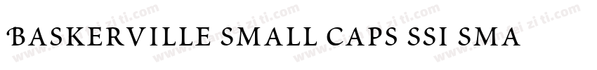 Baskerville Small Caps SSi Small Caps字体转换